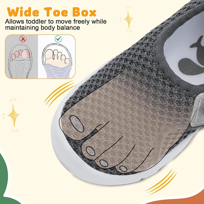 FEETCITY Baby Shoes Boys Girls First Walking Shoes Infant Sneakers Lightweight - Image 3