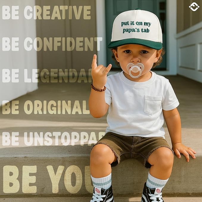 Funky Junque Premium Kids Trucker Hat Vintage Snapback Baseball Cap - Image 8