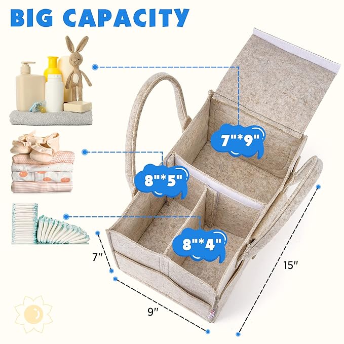 Maliton Baby Diaper Caddy Organizer - Image 2