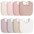 8-Pack Baby Muslin Bibs, Soft Cotton Drool Bibs by MairMore