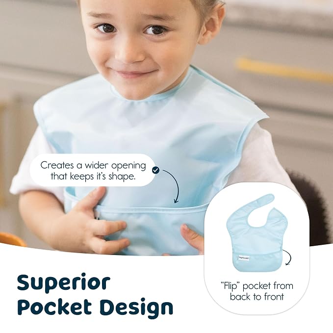 Tiny Twinkle Mess Proof Baby Bibs - Image 5
