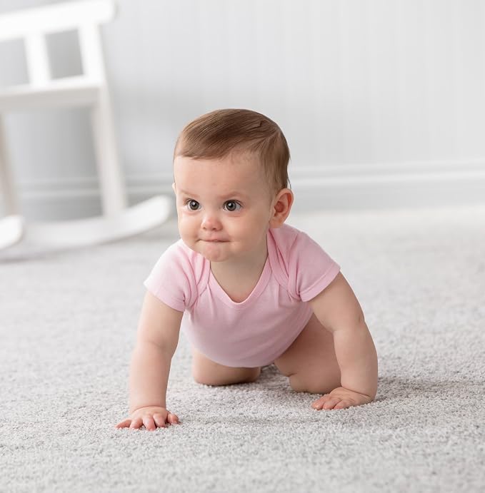 Gerber baby-girls 5-pack Solid Onesies Bodysuits - Image 5