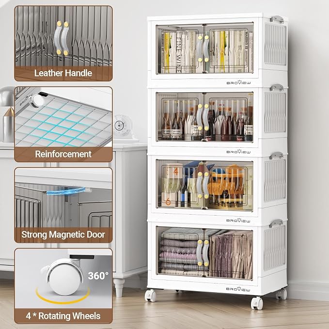 BROVIEW 135Qt Stackable Storage Bins - Image 5