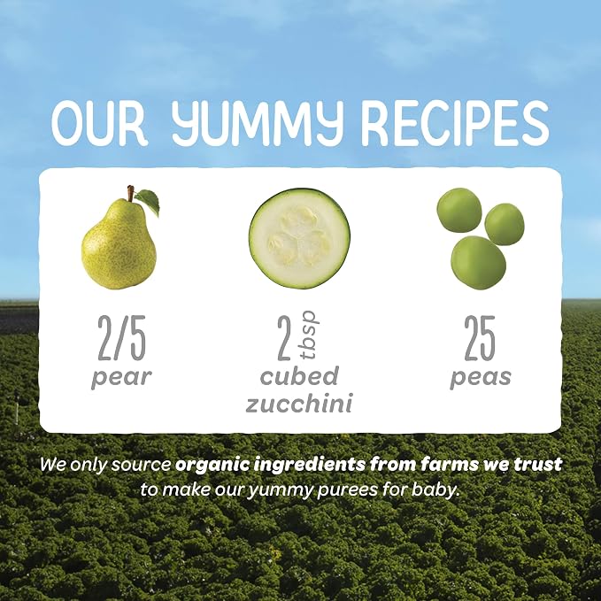 Happy Baby Organics Stage 2 Baby Food Pouches, Gluten Free, Vegan & Healthy - Image 4
