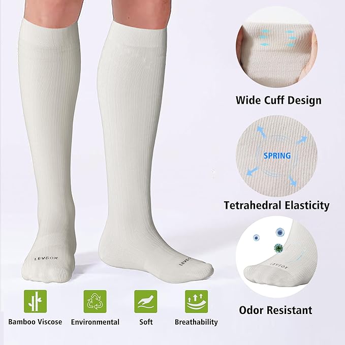LEVSOX Viscose Made from Bamboo Compression Socks - Image 3