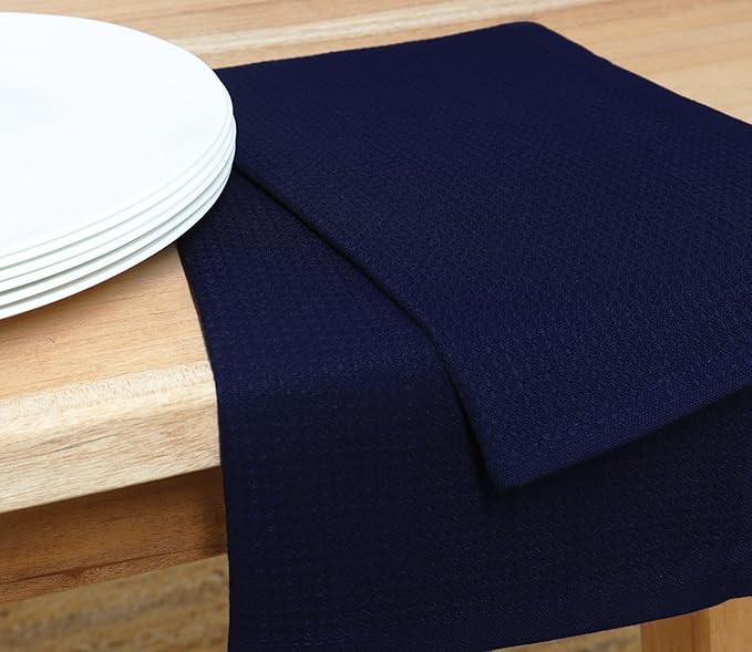 PurpleEssences Waffle Weave Kitchen Towel, 100% Cotton - Image 2