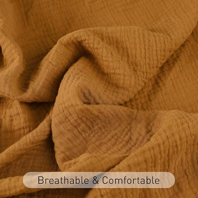 Muslin Swaddle Blankets for Baby Girls and Boys, 4 Pack Breathable and - Image 6