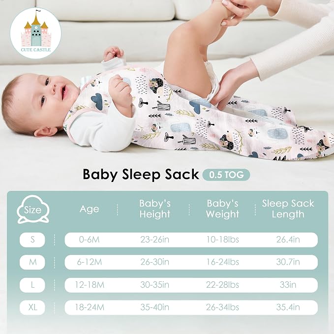 Cute Castle Baby Sleep Sack 0-6 Months - Image 4