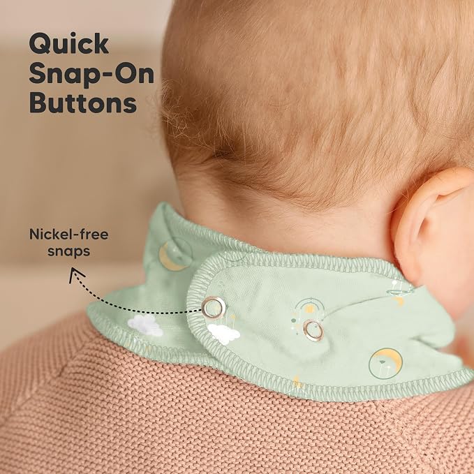 8-Pack Organic Baby Bandana Bibs - Image 8
