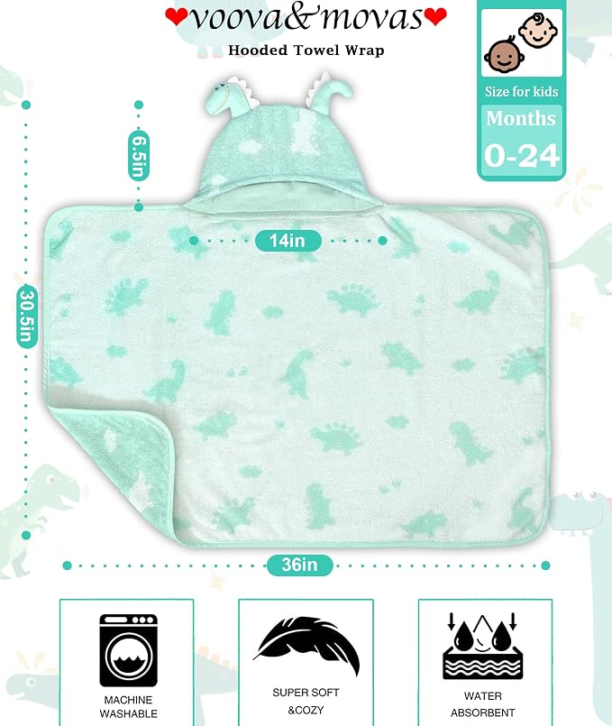 VOOVA & MOVAS Thick Baby Hooded Bath Towel - Image 2