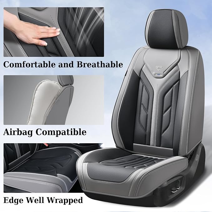 Coverado Seat Covers, Car Seat Covers Front Seats, Leather Seat Covers - Image 3
