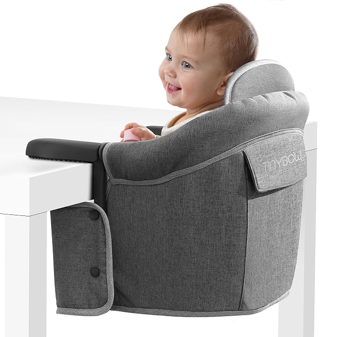 Tinybow Hook On High Chair for Baby, High Chair That Attaches to Table by TinybowUSA