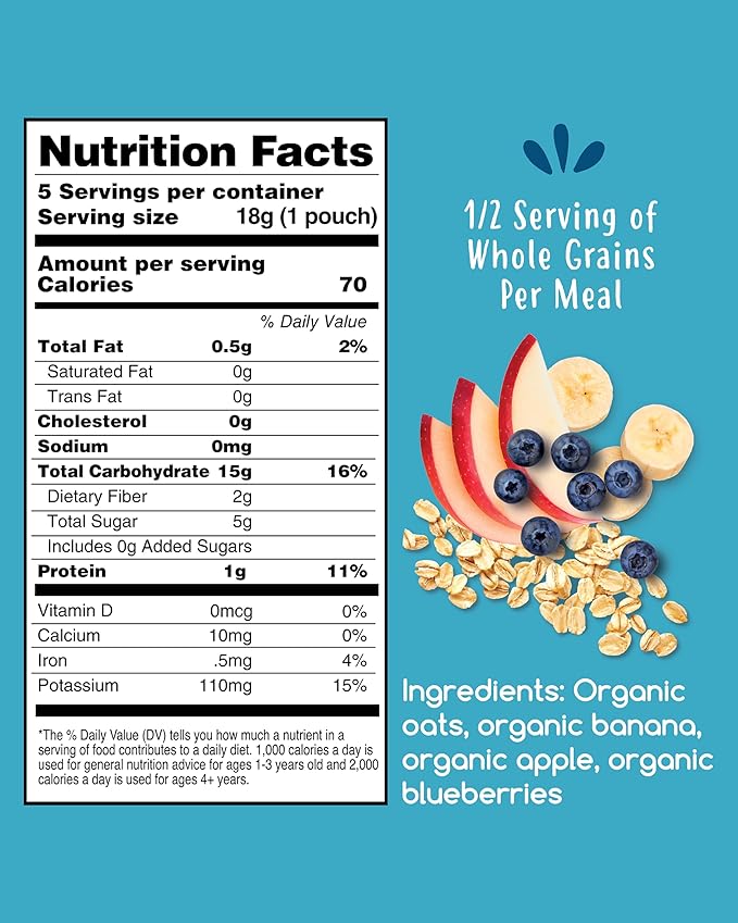 Amara Organic Baby Food | Oats and Berries | Baby Cereal to Mix - Image 2