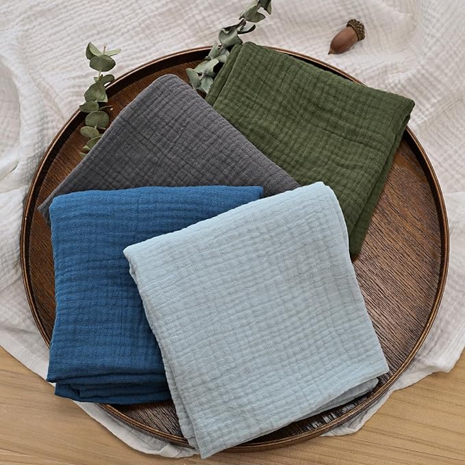 Muslin Receiving Blankets, Neutral Blanket Swaddling - Image 3