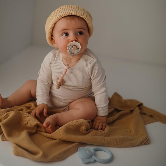 mushie 100% Silicone Baby Pacifier Clip BPA Free | Eva - Image 3