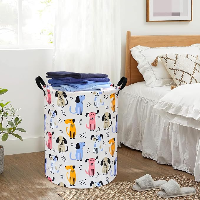 Round Laundry Hamper Storage Basket Laundry Organizer Hamper Storage Bins - Image 6