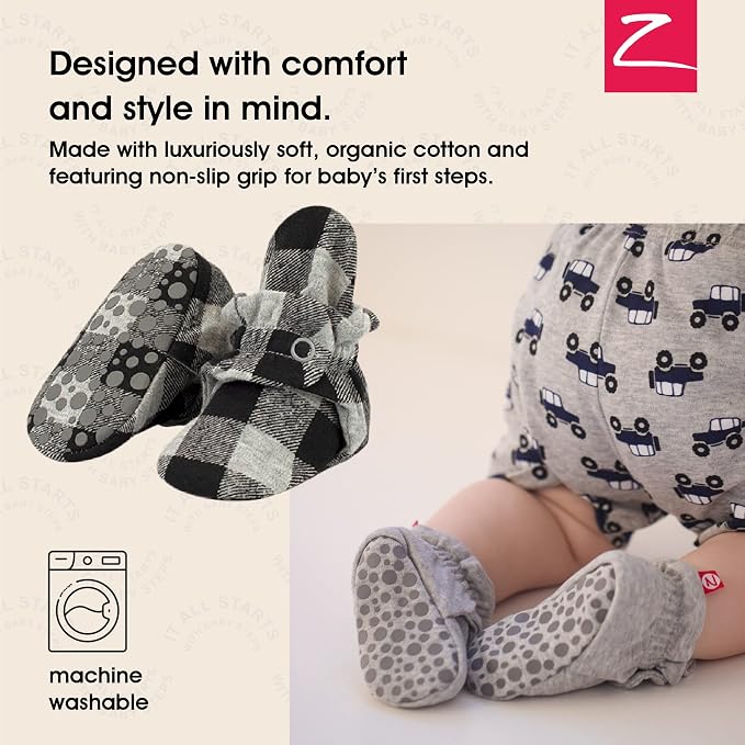 Zutano Organic Baby Booties Newborn Infant, Lost Baby Socks Solution, 18-24 - Image 2