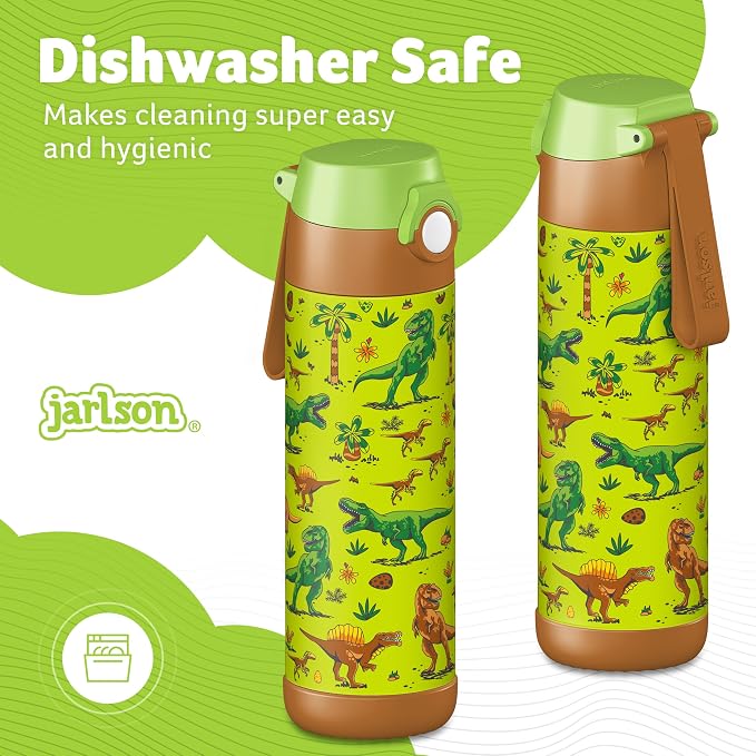 Jarlson® Mali Children's Water Bottle, Thermal Stainless Steel Water Bottle - Image 4