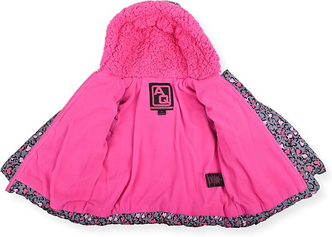 Arctic Quest Little Girls Bib Snow Pants and Ski Jacket Water-Resistant Snowsuit - Image 4