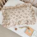 BuLuTu Cotton Muslin King Pillow Case, Chic Shabby Pink Floral Print Pillowcase by BuLuTu