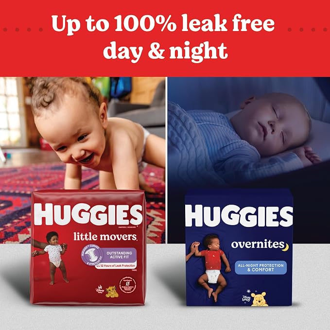 Huggies Size 3 Diapers, Little Movers Baby Diapers, Size 3, Packaging May Vary - Image 11