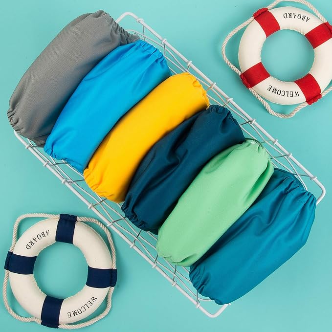 ALVA 6 Pack Cloth Diaper with 12 Inserts One Size Adjustable Washable Reusable - Image 8