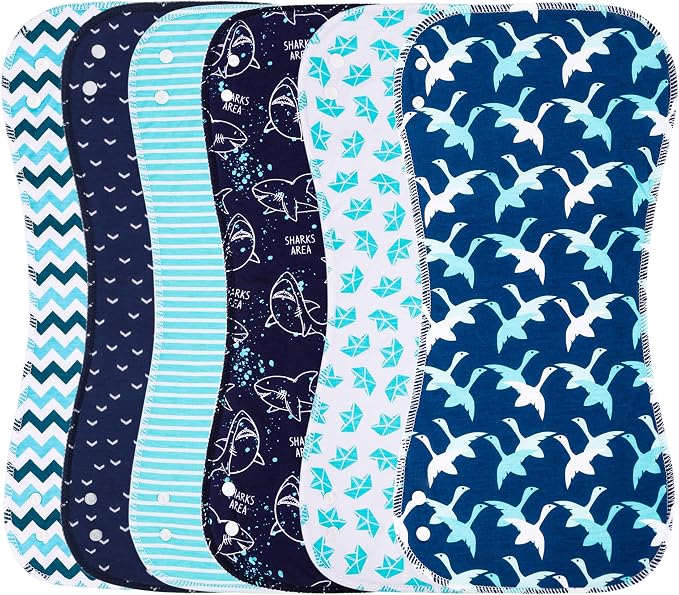 2-in-1 Burp Cloths and Baby Bibs by Benoxine