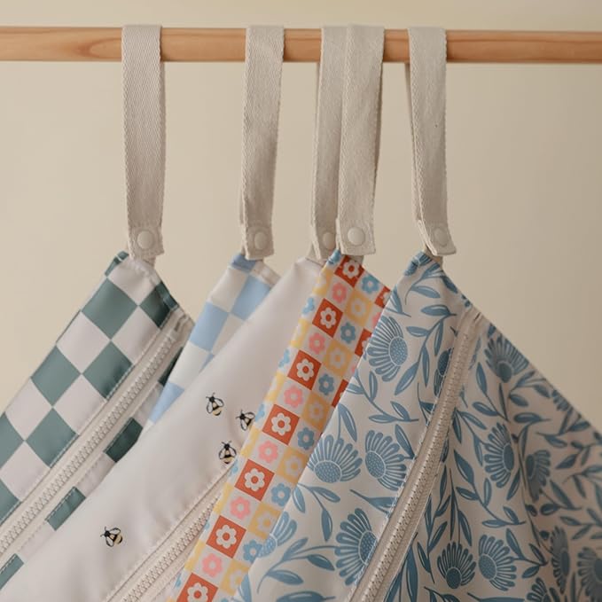 mushie Water Resistant Wet Bags | Large & Small Reusable Storage Bag - Image 4