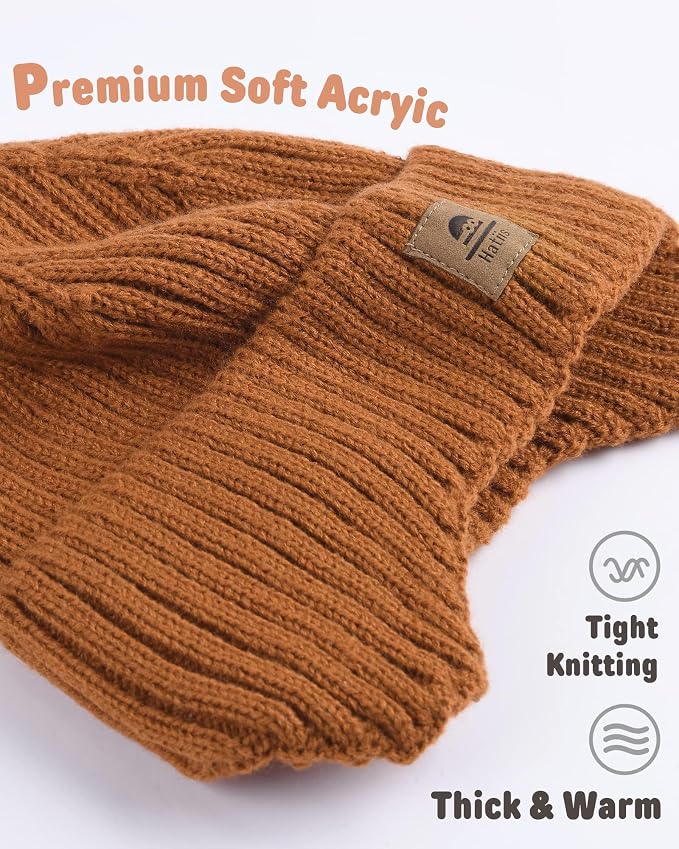 Baby Beanie Fleece Lined Toddler Winter Hat - Image 2