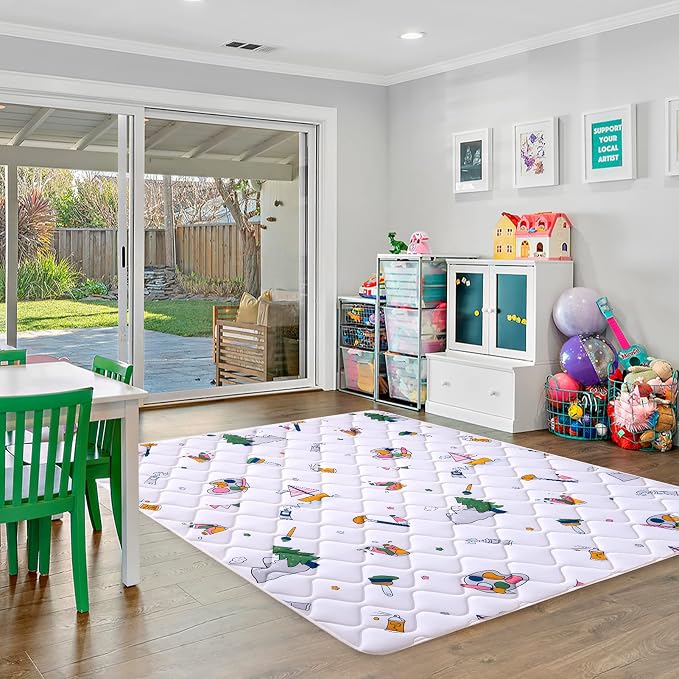 Baby Play Mat - 79" X 63", Premium Thicker Foam One-Piece Crawling Mat - Image 7