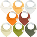 8-Pack Organic Baby Bandana Bibs by KeaBabies