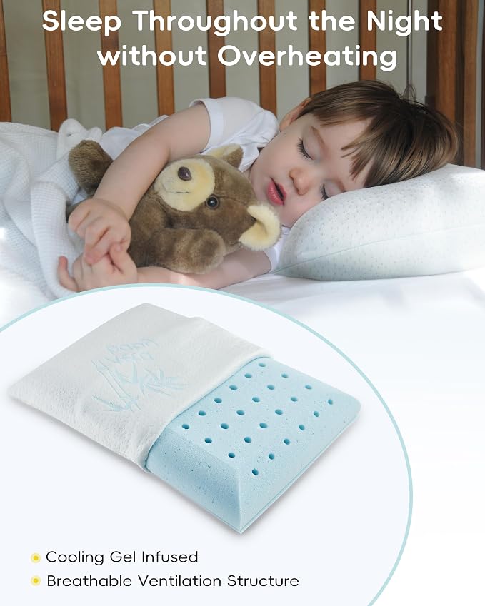 Toddler Pillow, Adjustable Memory Foam Small/Mini Pillow - Image 4