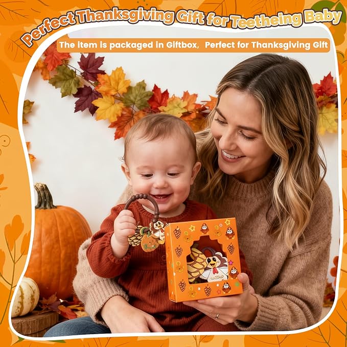 Thanksgiving Baby Teething Ring - Image 7