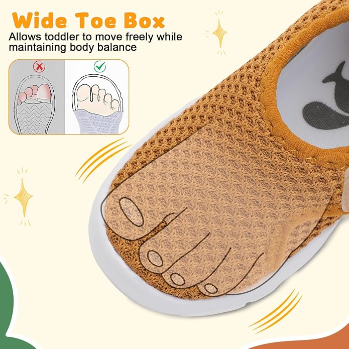 FEETCITY Baby Shoes Boys Girls First Walking Shoes Infant Sneakers Lightweight - Image 3