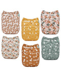 ALVABABY Baby Cloth Diapers 6 Pack by ALVABABY
