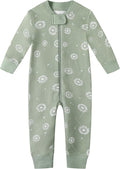 Owlivia Organic Cotton Baby Boy Girl Zip up Sleep 'N Play Pjs, Long Sleeve by Owlivia