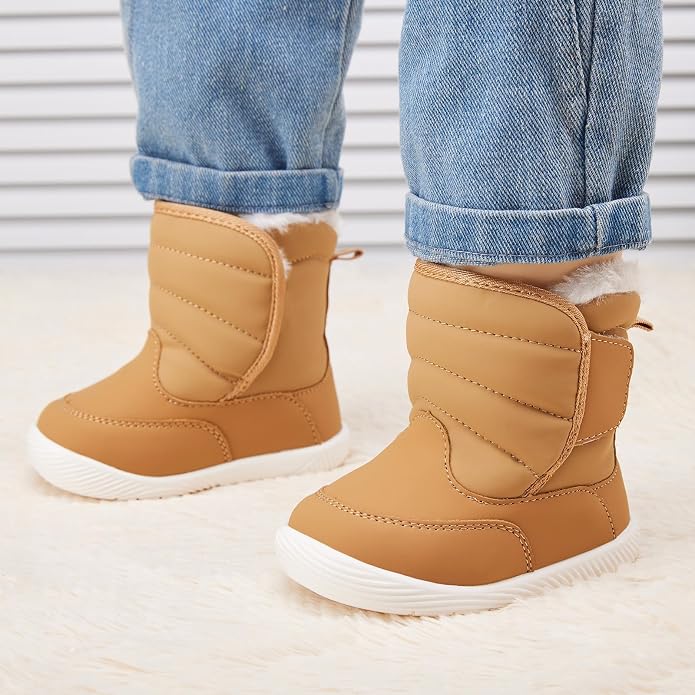 BMCiTYBM Baby Boy Girl Snow Boots Waterproof Winter Warm Booties Nonslip - Image 2