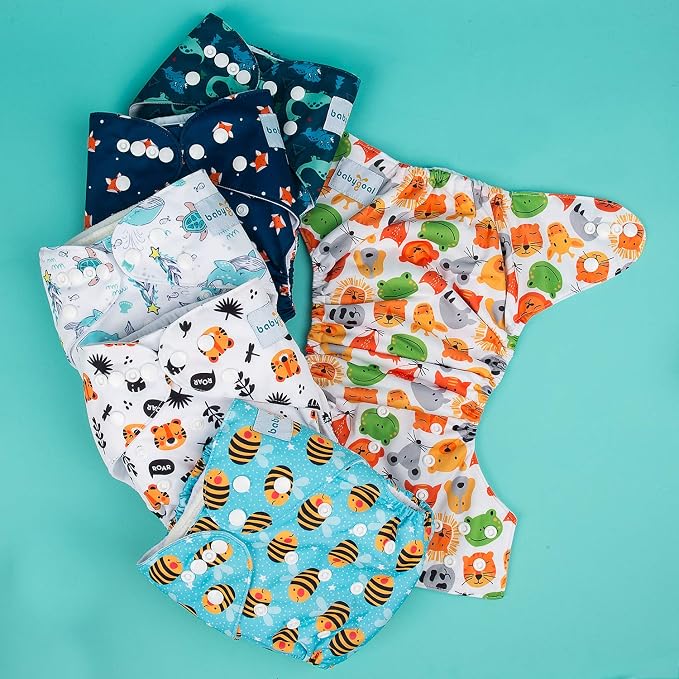 babygoal Reusable Cloth Diapers 6 Pack - Image 6