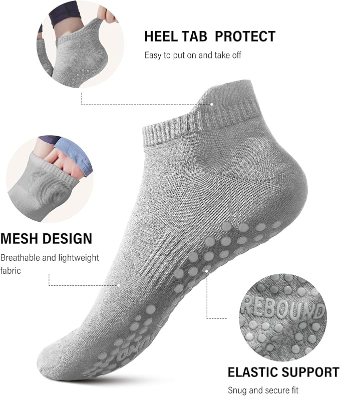 DIBAOLONG Pilates Socks with Grips - Image 4