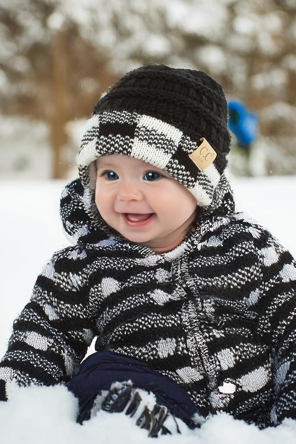 Funky Junque Baby Winter Hat – Cute Newborn Hats, Cozy Warm Infant Beanie - Image 2