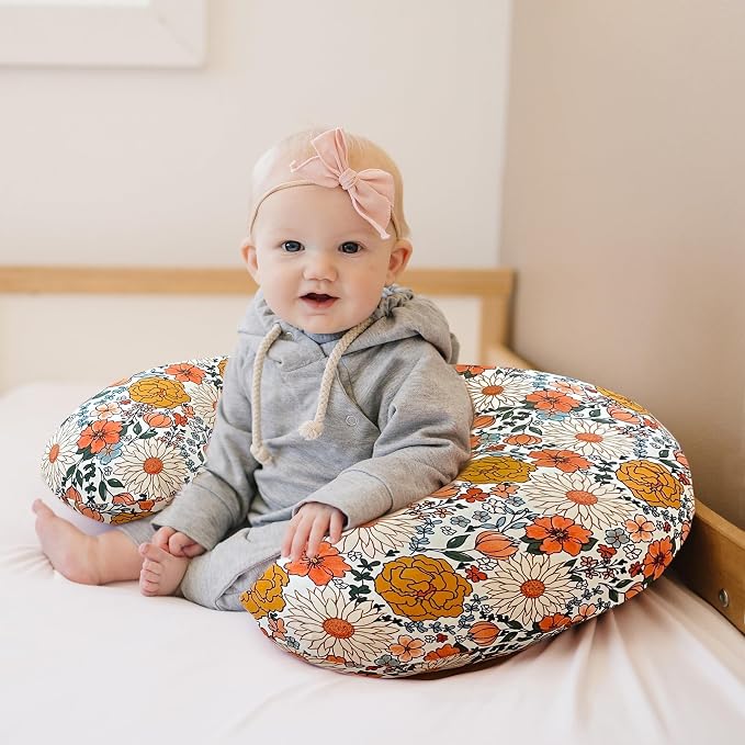 Konssy 2 Pack Nursing Pillow Covers, Stretchy and Soft Nursing Cover - Image 5