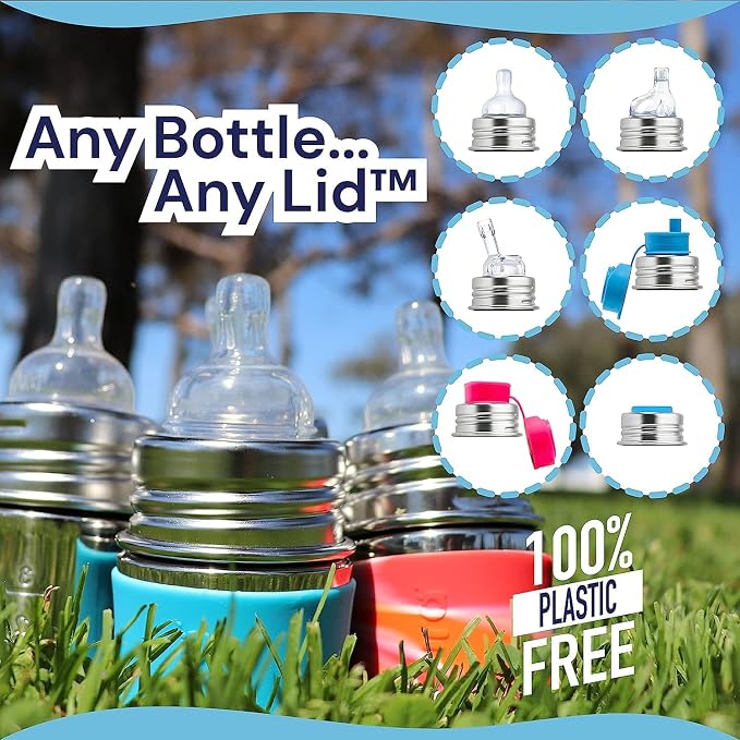 Pura Kiki 5oz/150ml Stainless Steel Anti-Colic Infant Bottle w/Silicone Natural - Image 7