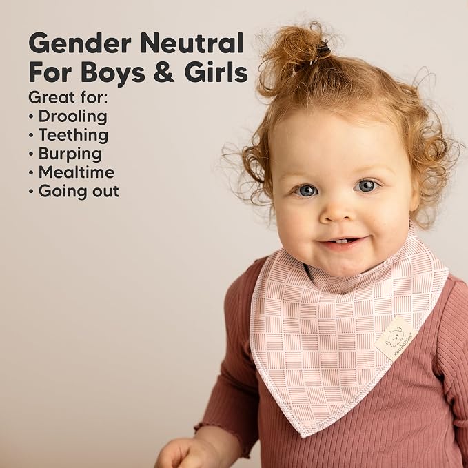 10-Pack Organic Baby Bandana Bibs - Image 6