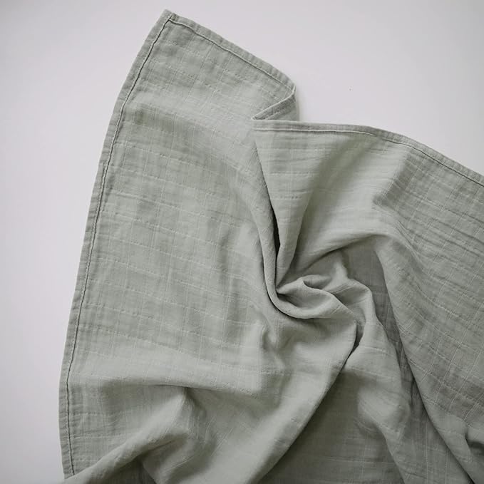 mushie Muslin Baby Swaddle Blanket | 100% Organic Cotton - Image 2