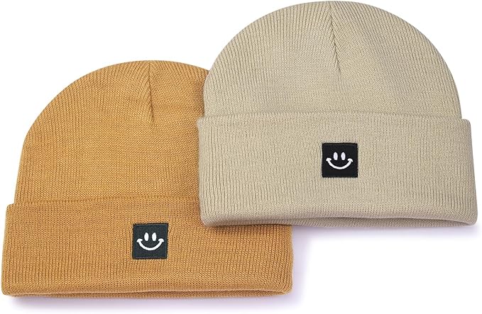 MaxNova 2 Pack Baby Beanie Fleece Lined Knit Toddler Hat - Image 2