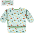 Long Sleeve Baby Bib For Eating Feeding Mess Proof Waterproof Food Smock Bibs by BebeFavour
