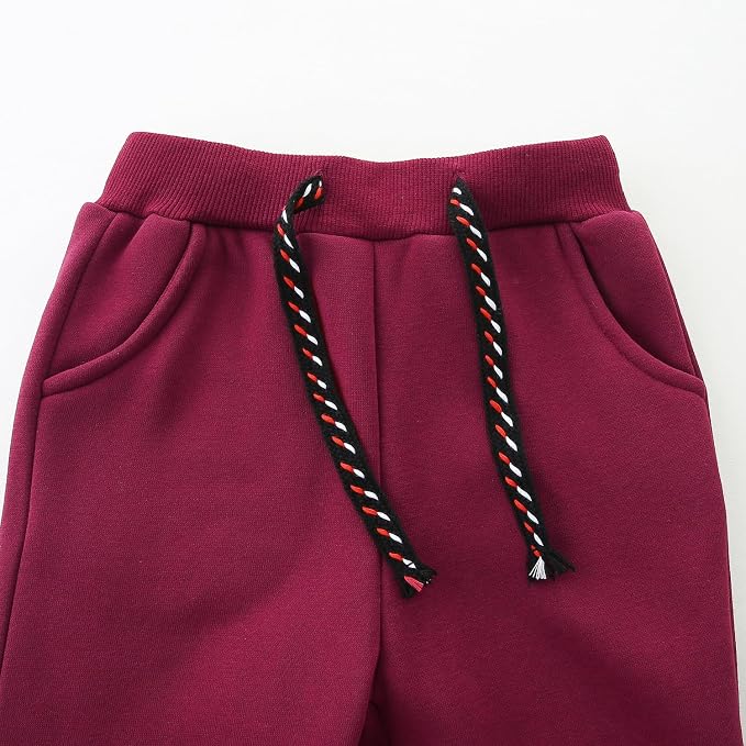 3 Pack Boy's and Girl's Fleece Pull on Jogger Sweatpant - Image 5