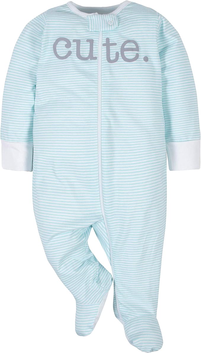 Gerber Baby Boys 4 Pack Sleep 'N Play Footie - Image 2