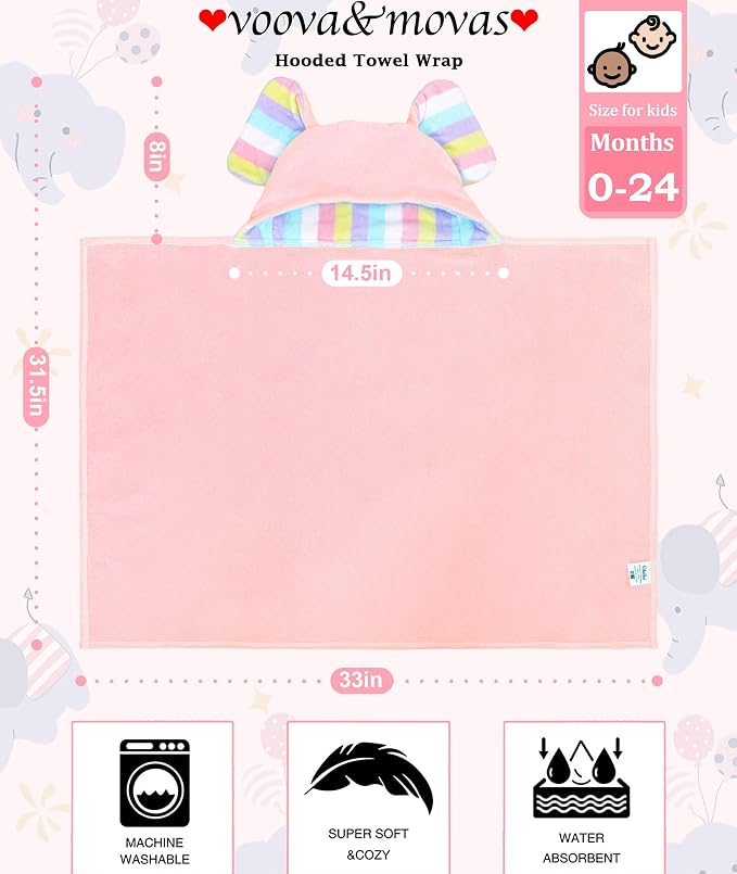 VOOVA & MOVAS Thick Baby Hooded Bath Towel - Image 2