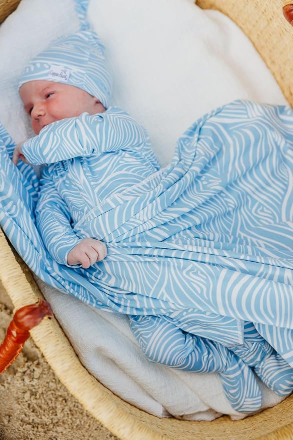 Copper Pearl Baby Swaddle Blanket - Image 3